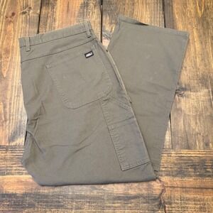 Dickies‎ Mens Carpenter Pants Cotton Blend Olive Green Size 42x30, workwear